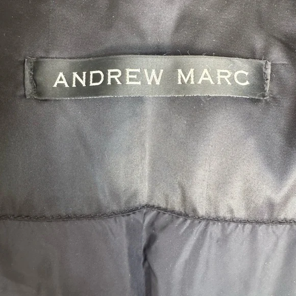 Andrew Marc Down Puffer Jacket with Fur Hood Size Small - Picture 5 of 8